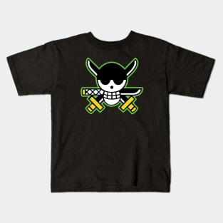 Roronoa Zoro Pirates Logo Kids T-Shirt